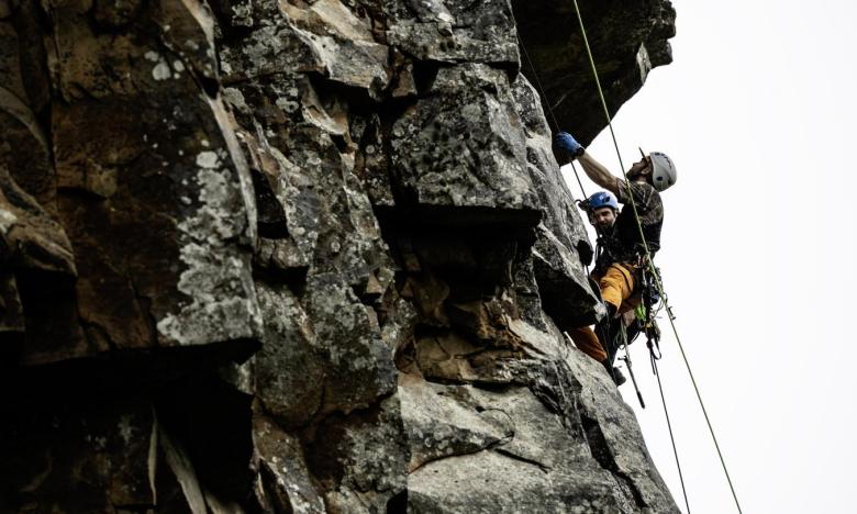 Rebolting event at Mount Magazine State Park. Photo by Kirk Jordan. 